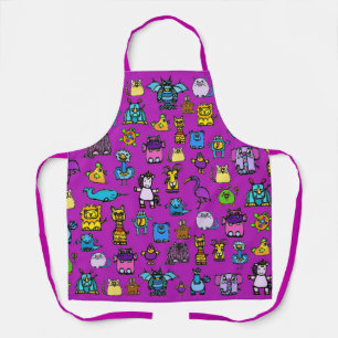 All-Over Print Apron - Purple (Adult)