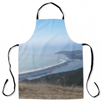 All-Over Print Apron Stinson Beach Mt Tamalpais