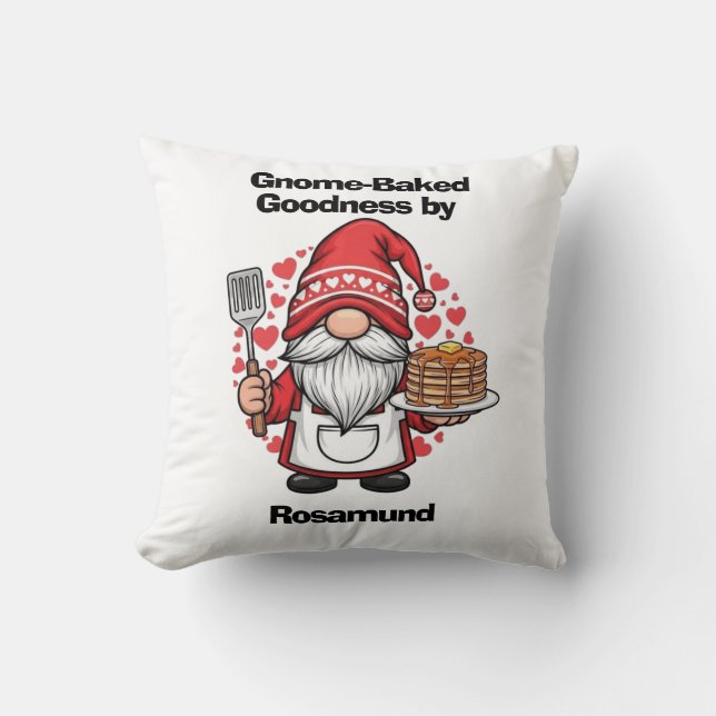 All-Over Print Apron Throw Pillow (Front)