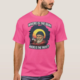 All-Over Print Apron Where is the quay, where is t T-Shirt