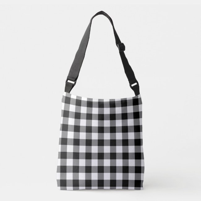 All-Over-Print Black and White Gingham Pattern