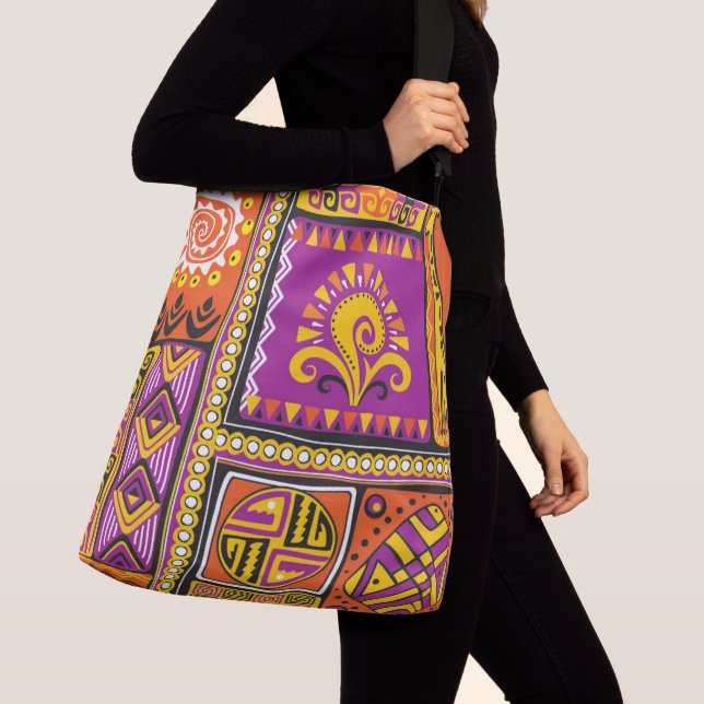 All-Over-Print Cross Body Bag, Large Crossbody Bag (Close Up)