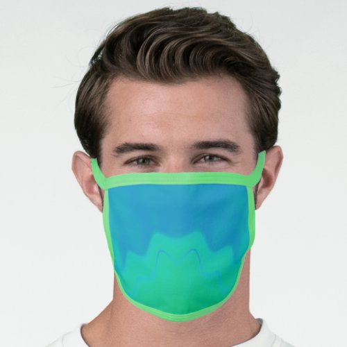 All_Over Print Face Mask Blue Green