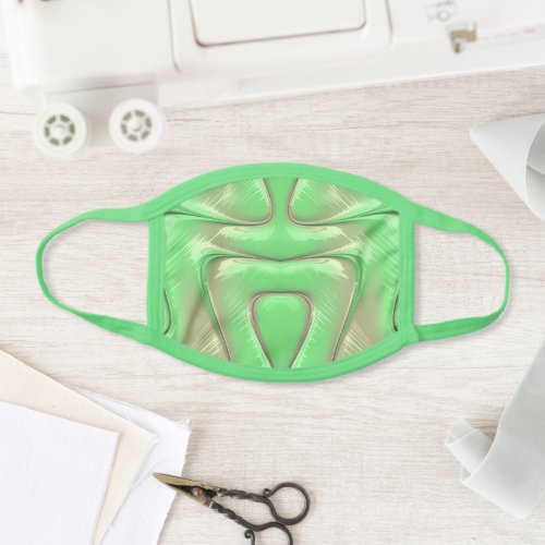 All_Over Print Face Mask Glossy Green