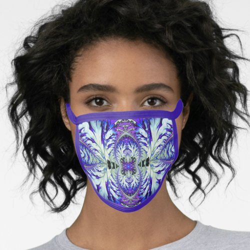 All_Over Print Face Mask Indigo Purple White