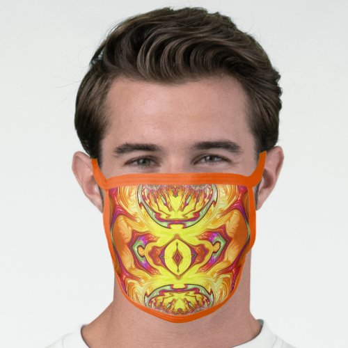 All_Over Print Face Mask Orange Yellow Pink Green