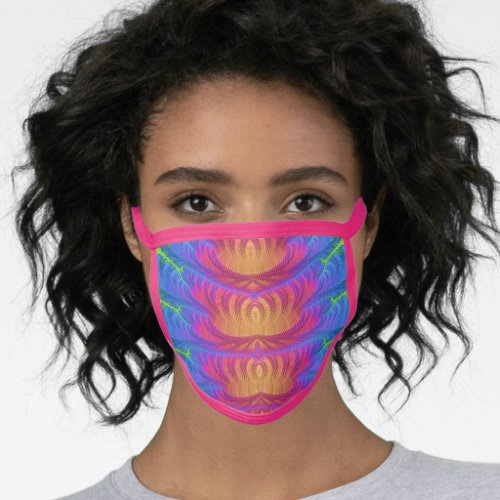 All_Over Print Face Mask Pink Yellow Green Blue