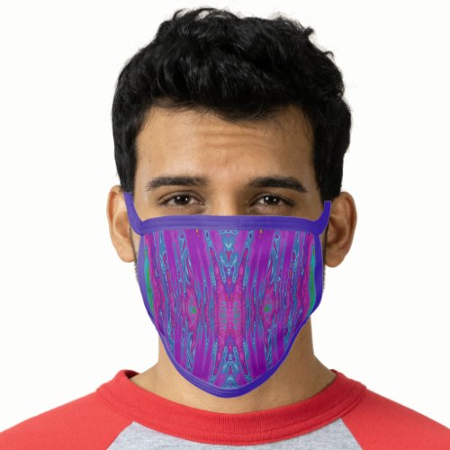 All_Over Print Face Mask Purple Aqua Green