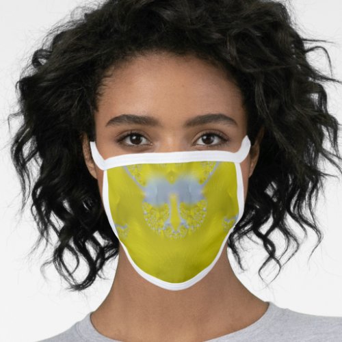 All_Over Print Face Mask Yellow White