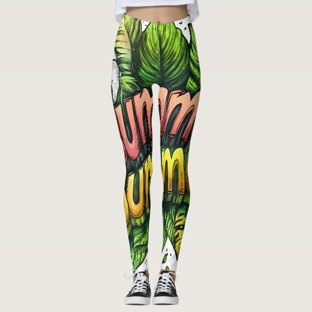 All-Over Print Leggings (Front)