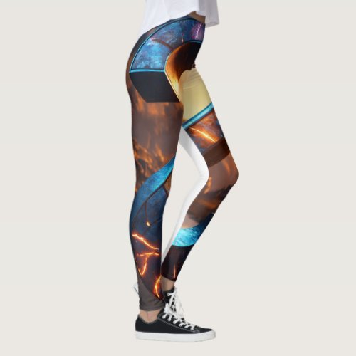 All over print leggings on infinite symbol icon s