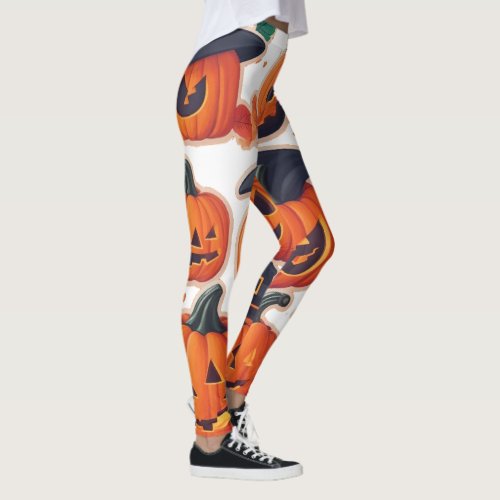 All_Over_Print Leggings Spooky Pumpkin 