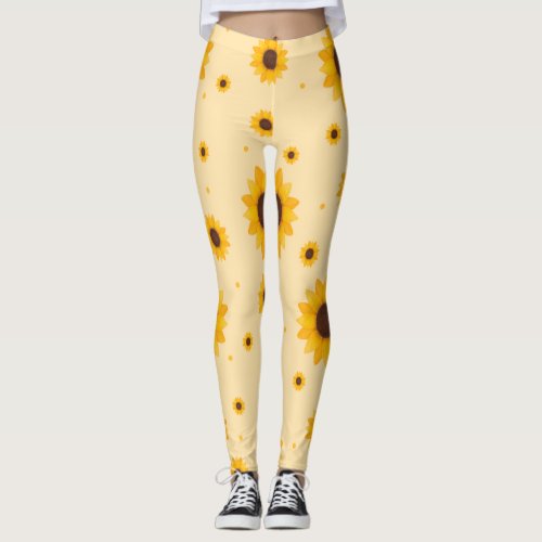 All_Over_Print Leggings  Sunflower 