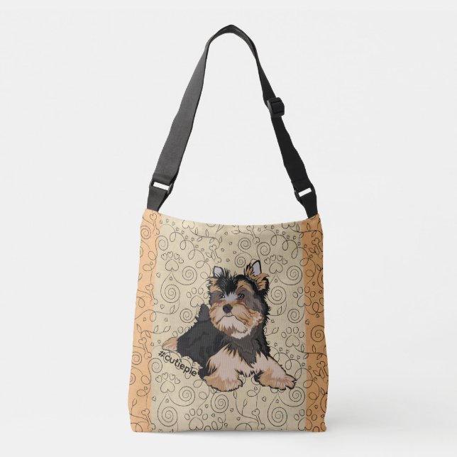 All Over Print Shoulder Bag Puppy Dog (Front)