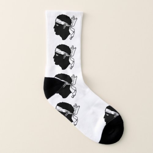 All Over Print Socks Flag of Corsica