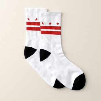 All Over Print Socks With Flag Of Washington Dc by AllFlags at Zazzle