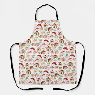 All-Over Print Sushi Pattern Apron