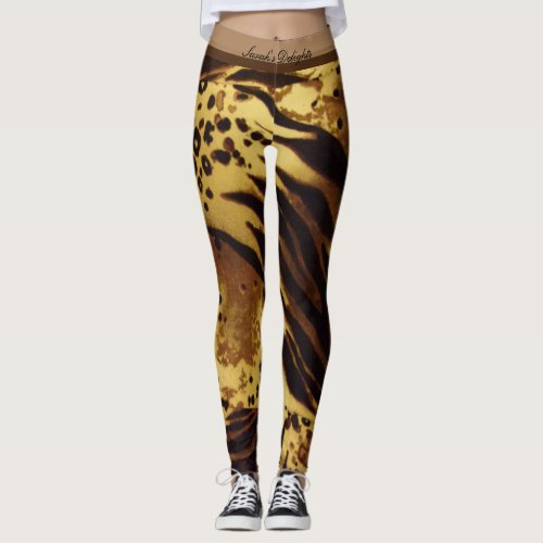 All over print tiger print leggings leggings