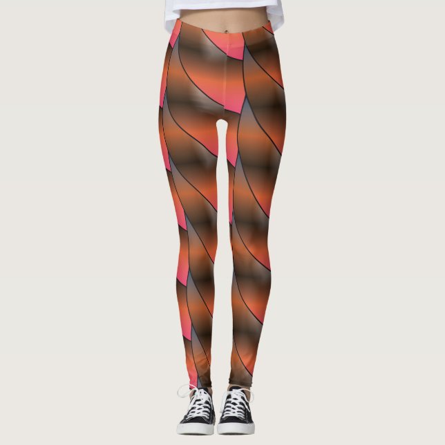 All-Over-Print trendy pattern Leggings (Front)