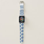 All-Over Print Wild Blue Berry Apple Watch Band