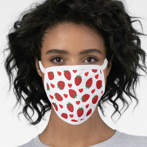 All_Over Print with strawberries Face Mask