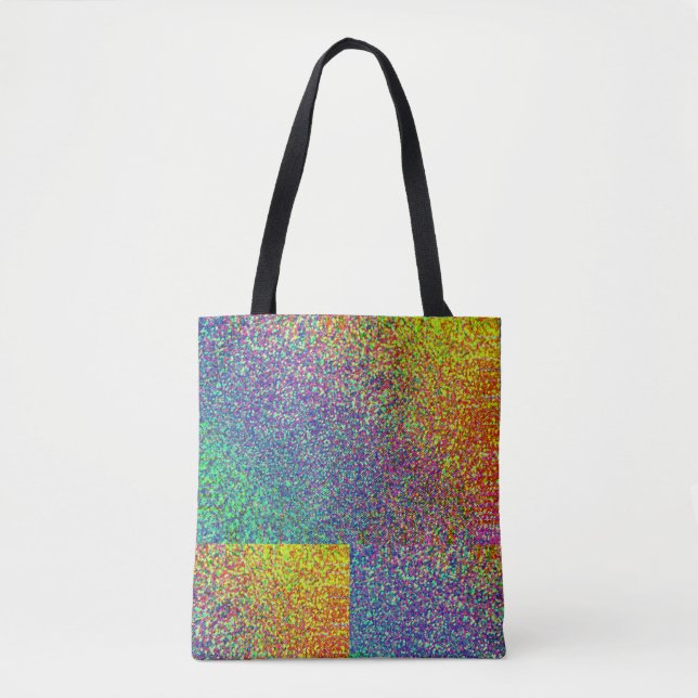 All-Over Rainbow Confetti Tote Bag (Front)
