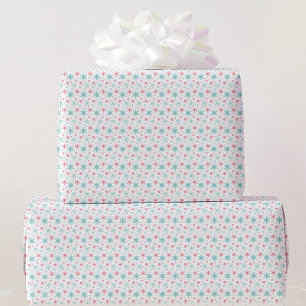 All Over Snowflake Pattern Let It Snow Wrapping Paper