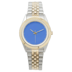 All-Over Solid Colour Blue with Marked Increments Watch