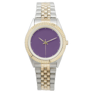 All-Over Solid Colour Mauve with Marked Increments Watch