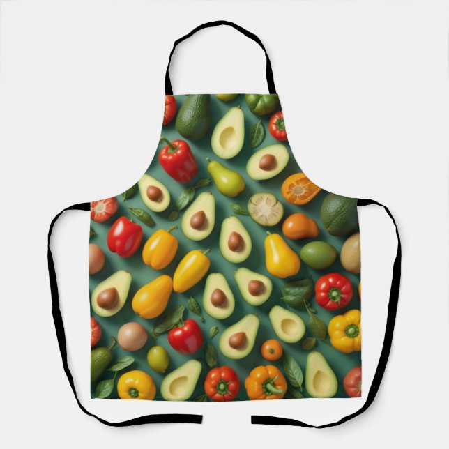All Over Vegetables  Apron (Front)