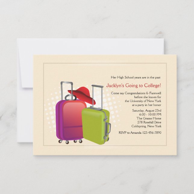 All Packed Going Away Party Invitation (Front)