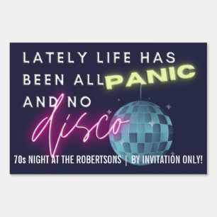All Panic and No Disco Neon Party Sign