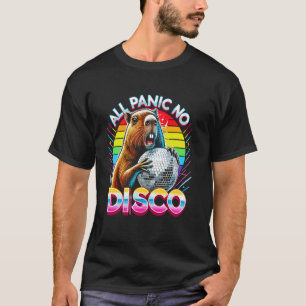 All Panic No Disco Capybara Funny Screaming Capyba T-Shirt