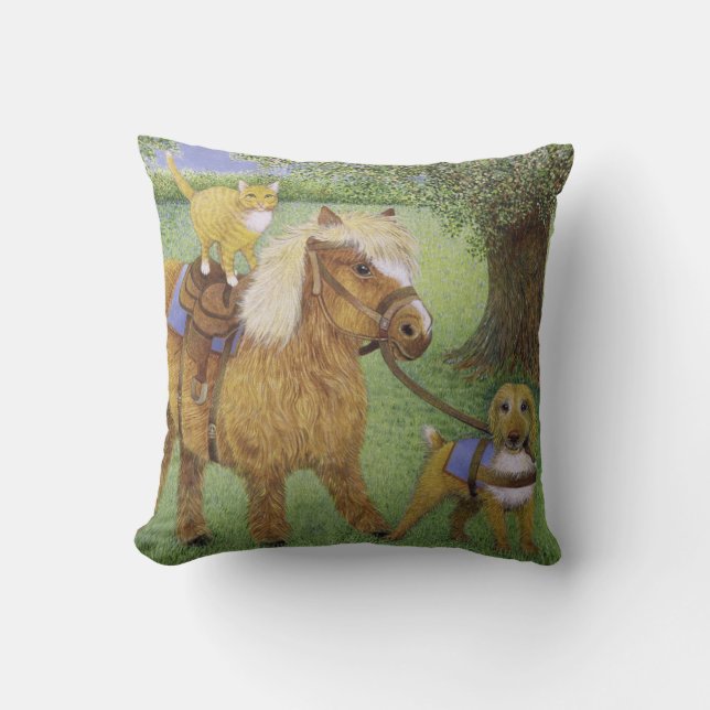 All Part of the Fun Throw Pillow (Front)