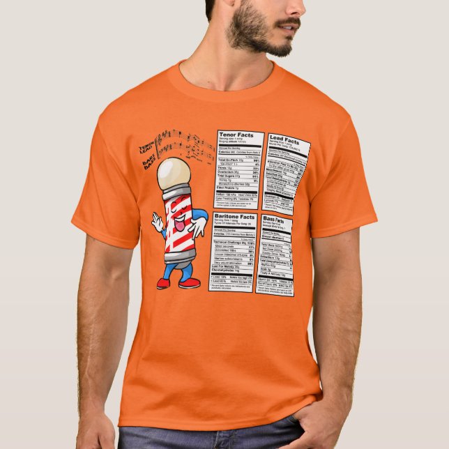 All Parts "Nutritional Information Label" T-Shirt (Front)