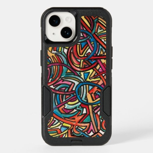 All Paths End There_Hand Painted Abstract Art OtterBox iPhone 14 Case