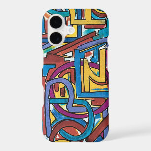 All Paths Go There-Hand Painted Abstract Art iPhone 17 Case