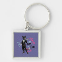 All Paws No Claws (color) Keychain