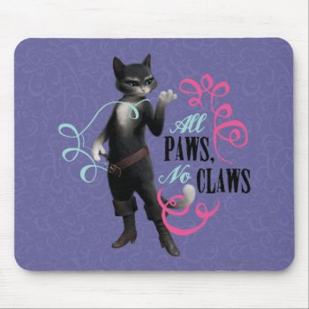 All Paws No Claws (color) Mouse Pad by pussinboots at Zazzle