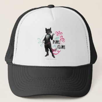 All Paws No Claws (color) Trucker Hat by pussinboots at Zazzle