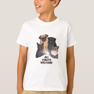 All Pawts Welcome Kids' Basic T-Shirt