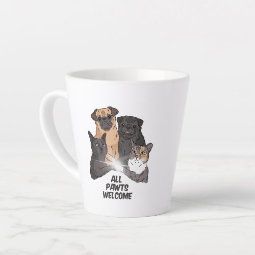 All Pawts Welcome Latte Mug