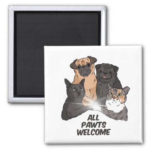 All Pawts Welcome Magnet