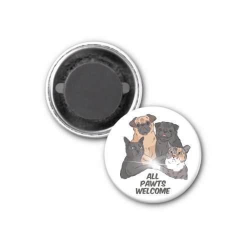 All Pawts Welcome Magnet