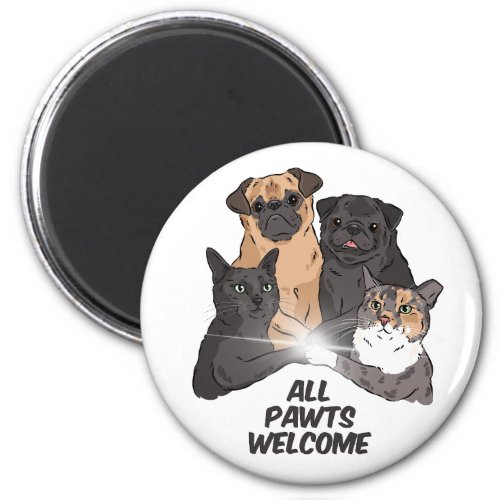 All Pawts Welcome Magnet