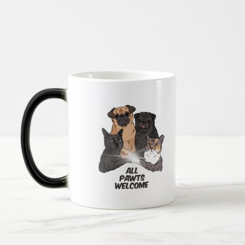 All Pawts Welcome Morphing Mug 11 oz Magic Mug