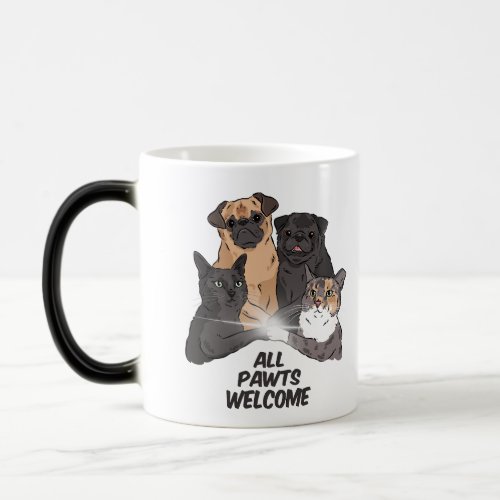 All Pawts Welcome Morphing Mug 11 oz Magic Mug