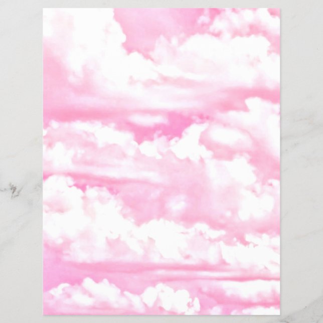 All Pink Festive Cloudy Decor Flyer (Front)