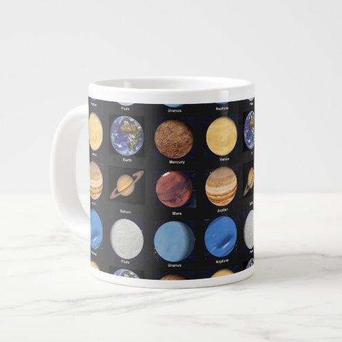 All Planets Science Photos With Names Giant Coffee Mug