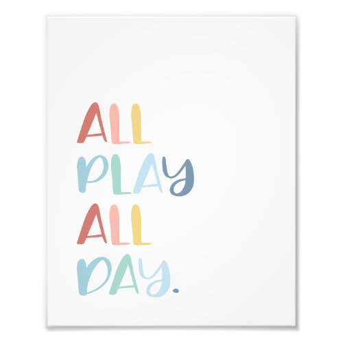 All Play All Day Wall Art